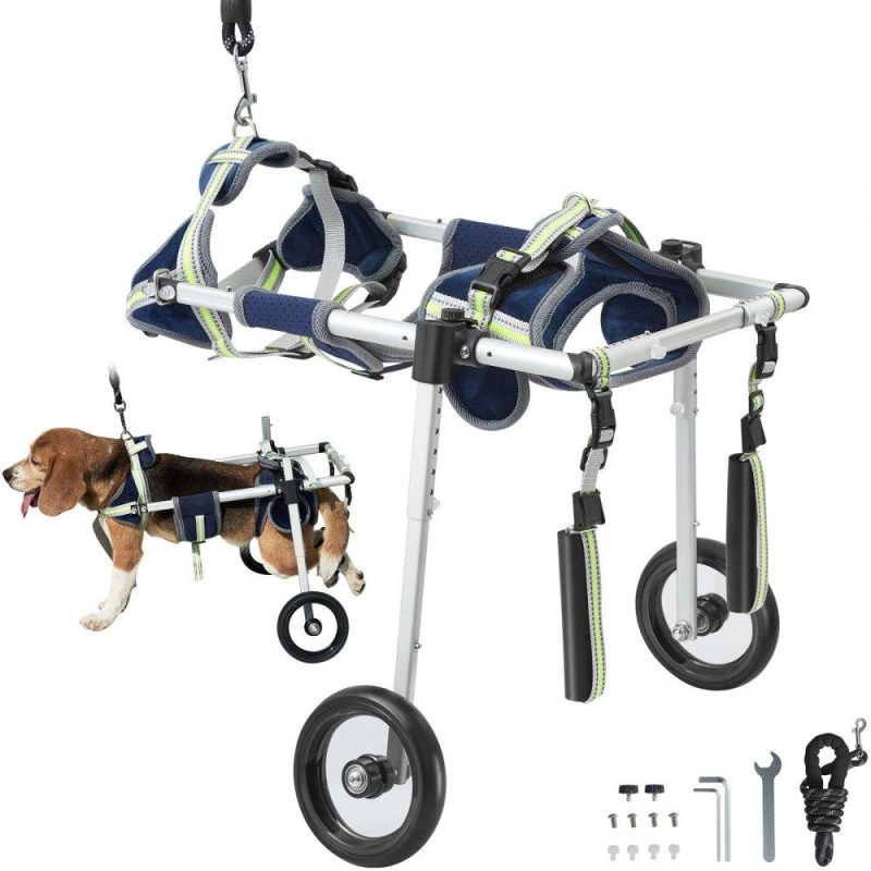 Pet Supplies | 2 Wheels Dog Wheelchair for Back Legs, Pet Wheelchair Lightweight & Adjustable Assisting in Healing,  Dog Cart/Wheelchair for Injured, Disabled, Paralysis, Hind Limb Weak Pet(S) Agriculture & Forestry Equipment Pet Supplies