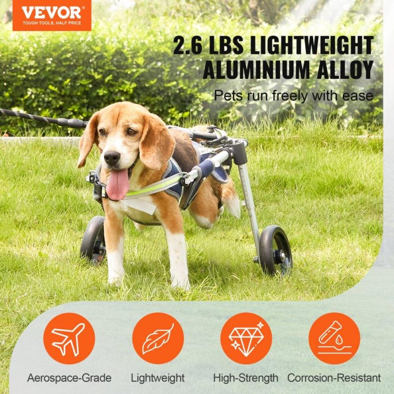 Pet Supplies | 2 Wheels Dog Wheelchair for Back Legs, Pet Wheelchair Lightweight & Adjustable Assisting in Healing,  Dog Cart/Wheelchair for Injured, Disabled, Paralysis, Hind Limb Weak Pet(XS) Agriculture & Forestry Equipment Pet Supplies