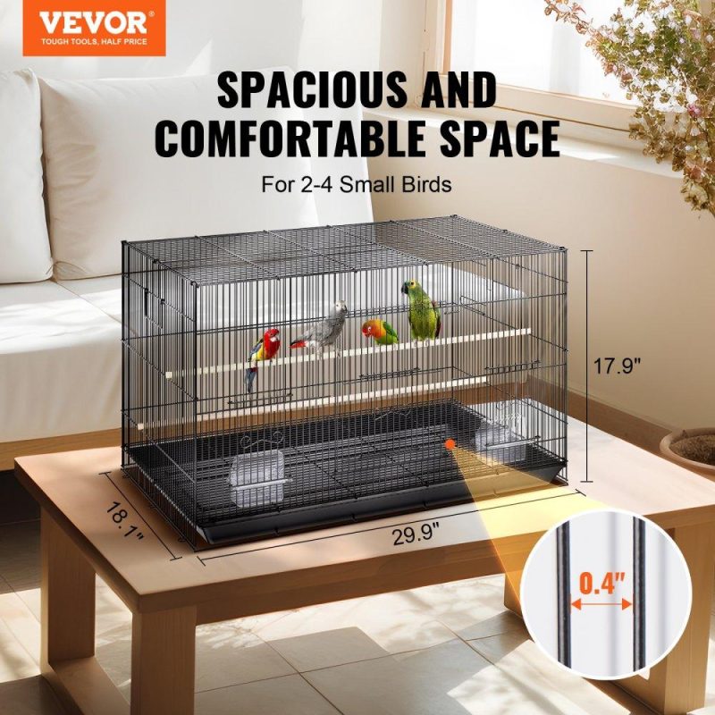 Pet Supplies | 30 inch Bird Cage, Metal Large Parakeet Cages for Cockatiels Small Parrot Budgies Lovebirds Canaries, Pet Bird Cage with Rolling Stand and Tray Agriculture & Forestry Equipment Pet Supplies