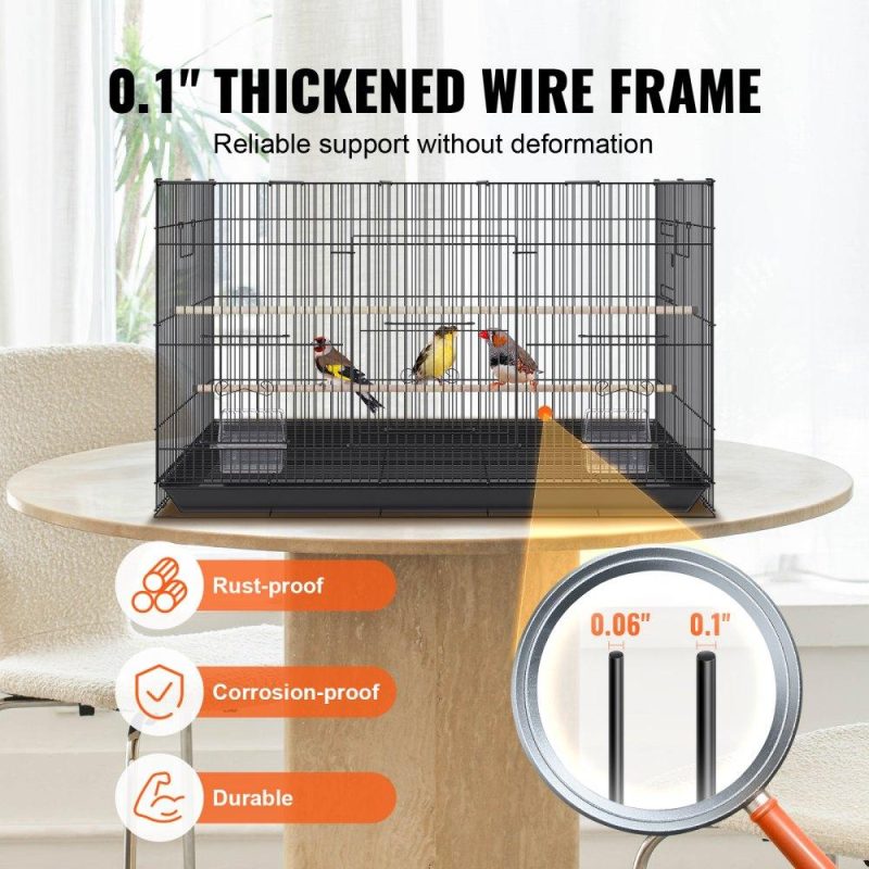 Pet Supplies | 30 inch Bird Cage, Metal Large Parakeet Cages for Cockatiels Small Parrot Budgies Lovebirds Canaries, Pet Bird Cage with Rolling Stand and Tray Agriculture & Forestry Equipment Pet Supplies