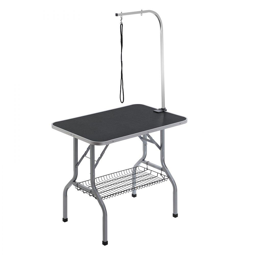 Pet Supplies | Pet Grooming Table Arm with Clamp, 36”x24” Dog Grooming Station, Foldable Pets Grooming Stand for Medium and Small Dogs, Free No Sit Haunch Holder with Grooming Loop, Bearing 330lbs Agriculture & Forestry Equipment Pet Supplies