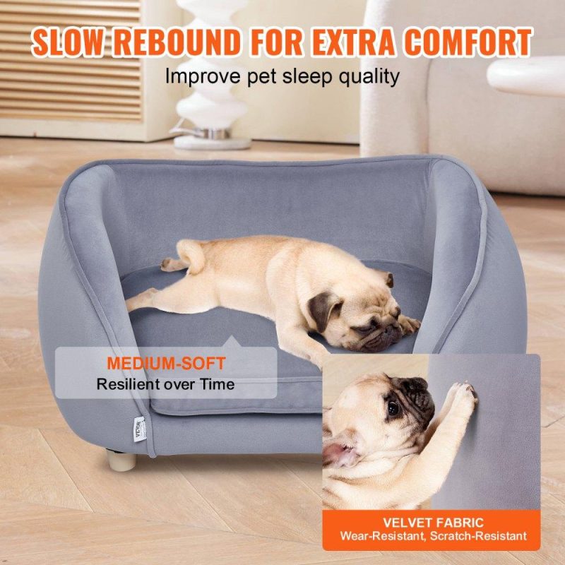 Pet Supplies | Pet Sofa Dog Couch for Small-Sized Dogs and Cats Dog Sofa Bed 66 lbs Gray Agriculture & Forestry Equipment Gray