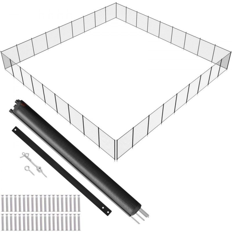 Pools & Spas | Pool Fence, 4 x 108 FT Pool Fences for Inground Pools, Removable Child Safety Pool Fencing, Easy DIY Installation Swimming Pool Fence, 340gms Teslin PVC Pool Fence Mesh Protects Kids and Pets Lawn & Garden Pools & Spas