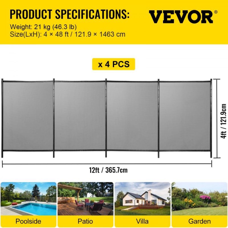 Pools & Spas | Sentry Security Pool Fence 4×48 ft Removable Pool Fence Hole Size 1.1x 3.5 in Pool Fences for In-ground Pools 44 Sleeves Pool Fence DIY by Life Saver Fencing Section Kit Black Lawn & Garden Pools & Spas