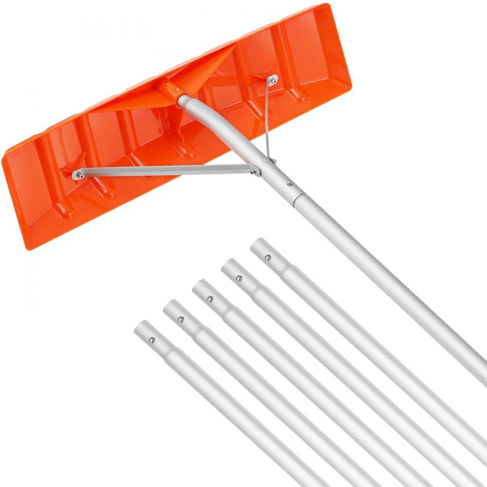 Snow & Ice Removal Equipment | Snow Roof Rake, 25″ Plastic Blade Snow Removal Tool, 21ft Reach Aluminium Handle, Superior Roof Shovel with Anti-Slip Handle Grip, Easy to Setup & Use for House Roof, Car Snow, Wet Leaves Lawn & Garden Snow & Ice Removal Equipment