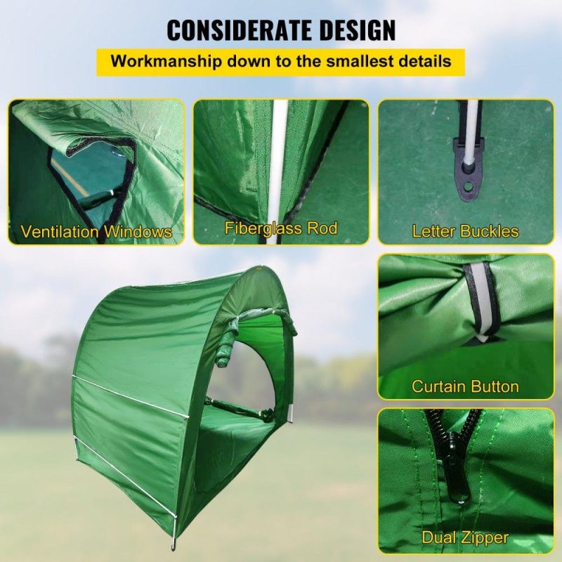 Tents | Bike Cover Storage Tent, 420D Oxford Fabric Portable for 4 Bikes, Outdoor Waterproof Anti-Dust Bicycle Storage Shed, Heavy Duty for Bikes, Lawn Mower, and Garden Tools, w/ Carry Bag, Green Green Lawn & Garden Green