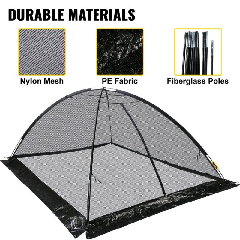 Water Gardens & Ponds | Pond Cover Dome, 10×14 FT Garden Pond Net, 1/2 inch Mesh Dome Pond Net Covers with Zipper and Wind Rope, Black Nylon Pond Netting for Pond Pool and Garden to Keep Out Leaves Lawn & Garden Water Gardens & Ponds