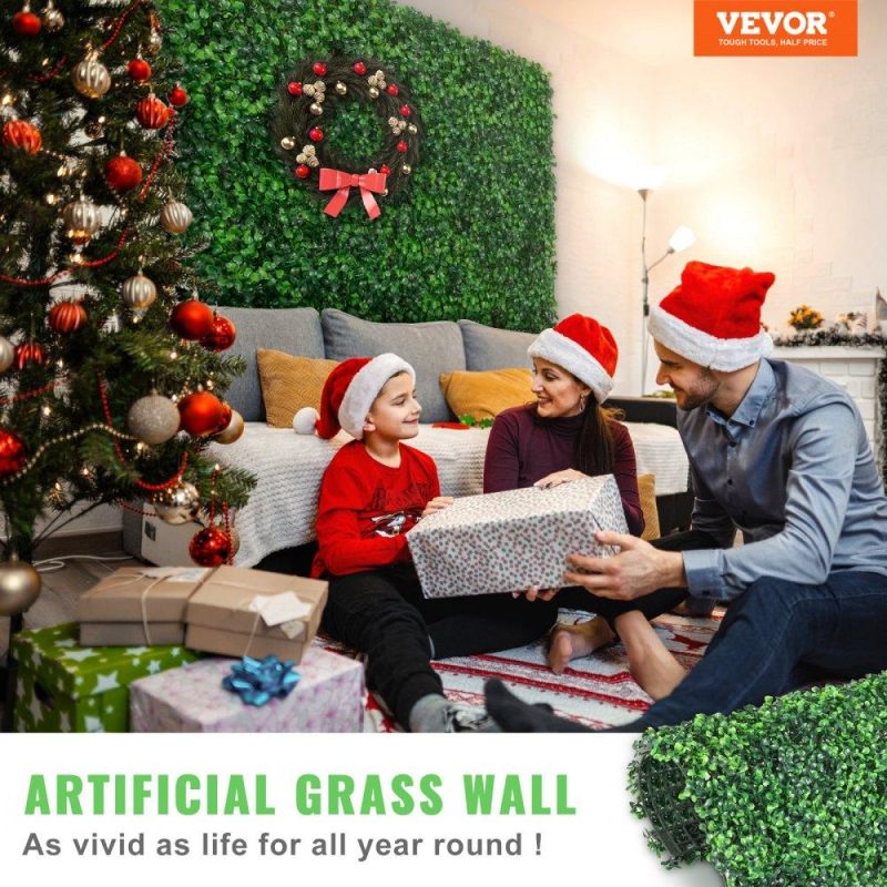 Landscaping & Shade | Artificial Boxwood Panel UV 24pcs Boxwood Hedge Wall Panels Artificial Grass Backdrop Wall 20″ X 20″ 4 cm Green Grass Wall Fake Hedge for Decor Privacy Fence Indoor Outdoor Garden Backyard Landscaping & Shade Landscaping & Shade