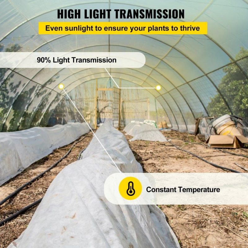 Landscaping & Shade | Greenhouse Film, 12′ x 100′ Greenhouse Plastic Sheeting, 6 mil Thickness Suncover Greenhouse, Clear Polyethylene Cover, UV Proof Farm Plastic Supply for Gardening, Farming and Agriculture Landscaping & Shade Landscaping & Shade