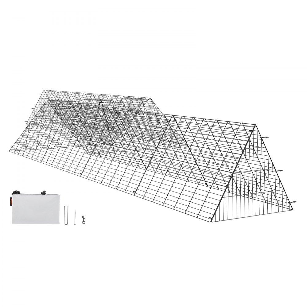 Livestock & Poultry Supplies | Chicken Tunnels, 287 x 78.7 x 24.2 inch(LxWxH) Chicken Tunnels for Yard, Portable Chicken Tunnels for Outside with Corner Frames, 2 Sets, Suitable for Chickens, Ducks, Rabbits Agriculture & Forestry Equipment Livestock & Poultry Supplies